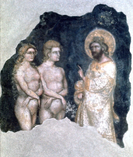 Adam and Eve, 1357. Artist: Guariento