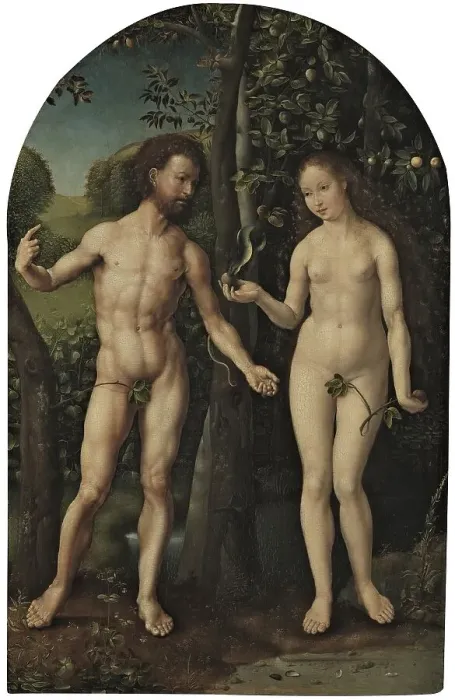 Framed Print : Adam and Eve, 1507. Creator: Jan Gossaert Framed Print : Adam and Eve, 1507. Creator: Jan Gossaert
