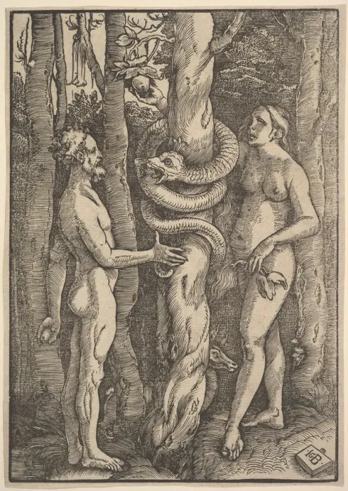 Framed Print : Adam and Eve, 1514. Creator: Hans Baldung Framed Print : Adam and Eve, 1514. Creator: Hans Baldung