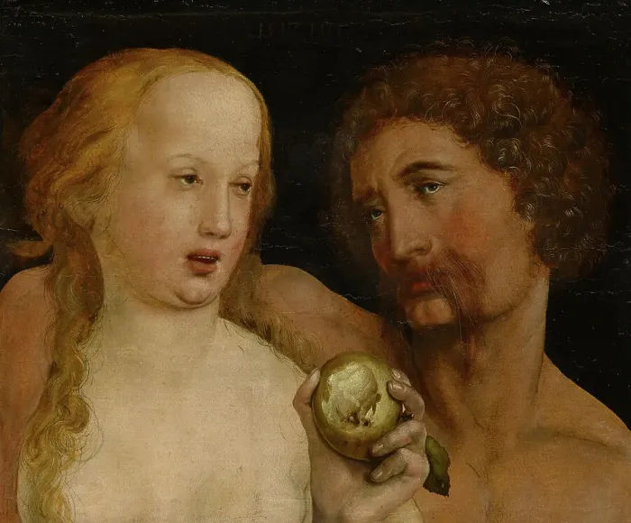 Framed Print : Adam and Eve, 1517. Creator: Holbein, Hans, the Younger (1497-1543) Framed Print : Adam and Eve, 1517. Creator: Holbein, Hans, the Younger (1497-1543)