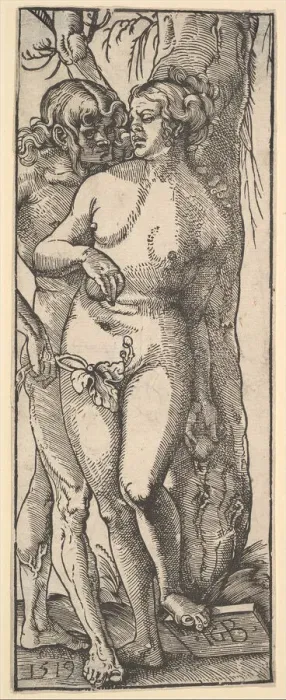 Framed Print : Adam and Eve, 1519. Creator: Hans Baldung Framed Print : Adam and Eve, 1519. Creator: Hans Baldung