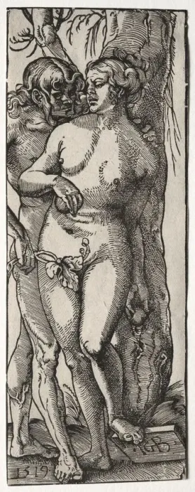 Framed Print : Adam and Eve, 1519. Creator: Hans Baldung (German, 1484 / 85-1545) Framed Print : Adam and Eve, 1519. Creator: Hans Baldung (German, 1484 / 85-1545)