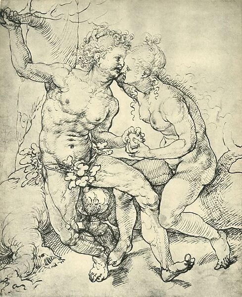 Adam and Eve, 1520-1525, (1943). Creator: Jan Gossaert