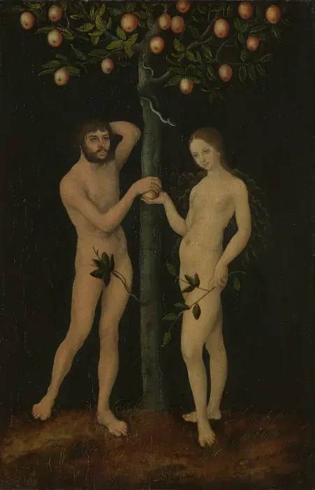 Framed Print : Adam and Eve, 1528-1530. Creator: Lucas Cranach the Elder Framed Print : Adam and Eve, 1528-1530. Creator: Lucas Cranach the Elder