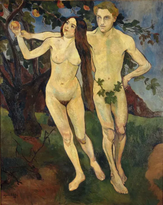 Framed Print : Adam and Eve, 1909 Framed Print : Adam and Eve, 1909