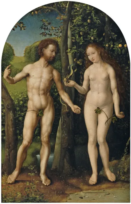 Framed Print : Adam and Eve. Artist: Gossaert, Jan (ca. 1478-1532) Framed Print : Adam and Eve. Artist: Gossaert, Jan (ca. 1478-1532)