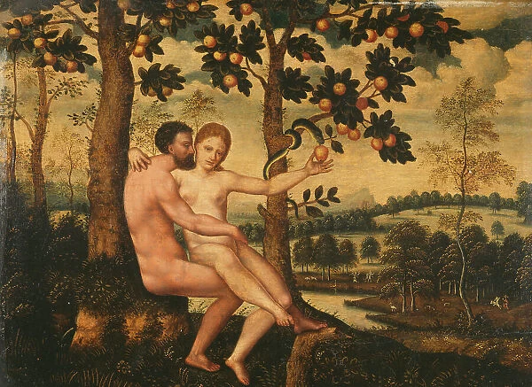 Adam and Eve, c1500. Creator: Unknown