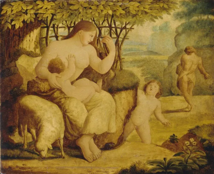 Framed Print : Adam and Eve. The first parents, 1780s Framed Print : Adam and Eve. The first parents, 1780s
