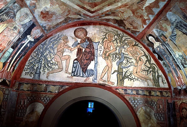 Adam and Eve, mural paintings from the Chapel of the Vera Cruz in Maderuelo