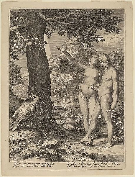 Adam and Eve before the Tree of Knowledge, 1604. Creator: Jan Saenredam