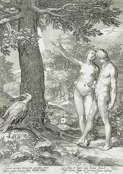 Adam and Eve Before the Tree of Knowledge, 1604. Creator: Jan Saenredam