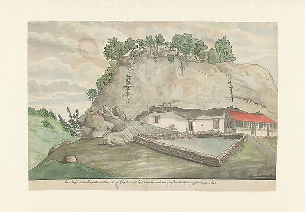 Adam's Berg (Mulkirigala), Entrance to the Image Rooms Hewn into the Rocks, 1785. Creator: Jan Brandes