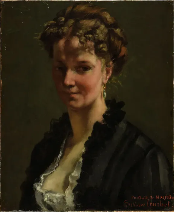 Framed Print : Adèle d'Affry, Duchess de Castiglione-Altibrandi (1836-1879), known as Marcello, 1870. Creator: Courbet, Gustave (1819-1877) Framed Print : Adèle d'Affry, Duchess de Castiglione-Altibrandi (1836-1879), known as Marcello, 1870. Creator: Courbet, Gustave (1819-1877)