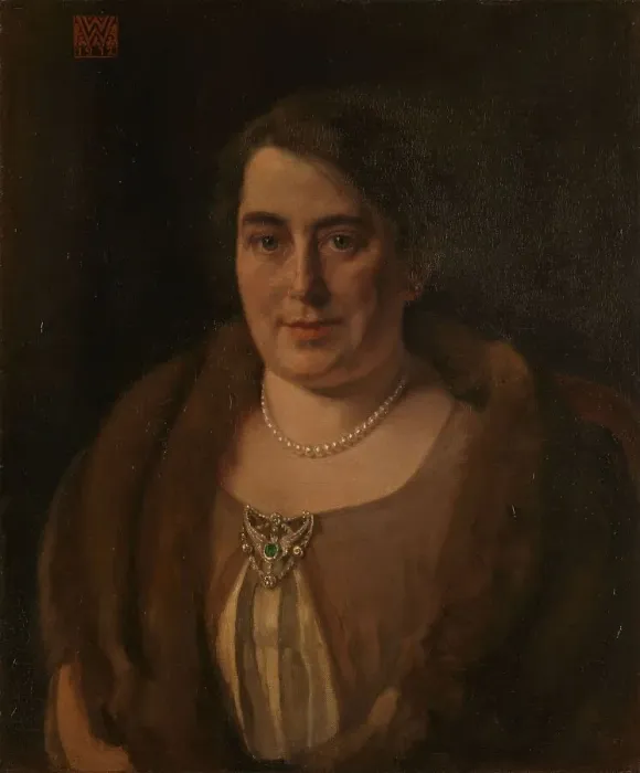 Framed Print : Adèle van Meekren, second wife of Andries van Wezel, 1912. Creator: Willem Witsen Framed Print : Adèle van Meekren, second wife of Andries van Wezel, 1912. Creator: Willem Witsen