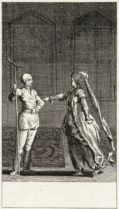 Framed Print : Adelheim von Veltheim, 1783. Creator: Daniel Nikolaus Chodowiecki Framed Print : Adelheim von Veltheim, 1783. Creator: Daniel Nikolaus Chodowiecki