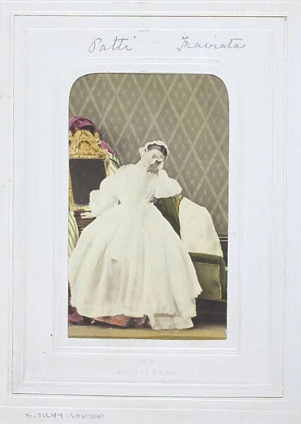 Adelina Patti, Traviata, 1860-69. Creator: Camille Silvy
