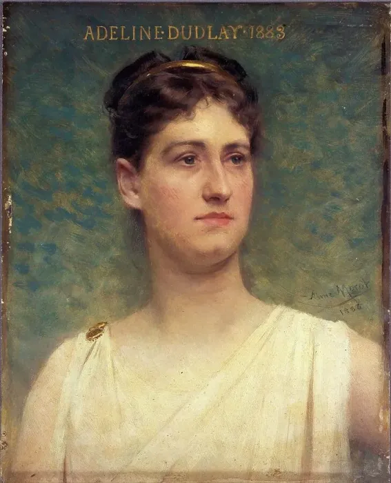 Framed Print : Adeline Dudlay (1858-1934), member of the Comédie-Française, 1885. Creator: Aime Morot Framed Print : Adeline Dudlay (1858-1934), member of the Comédie-Française, 1885. Creator: Aime Morot