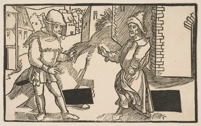Framed Print : Adelphi, from The Comedie of Terence, 19th century reprint. n. d. Creator: Albrecht Durer Framed Print : Adelphi, from The Comedie of Terence, 19th century reprint. n. d. Creator: Albrecht Durer