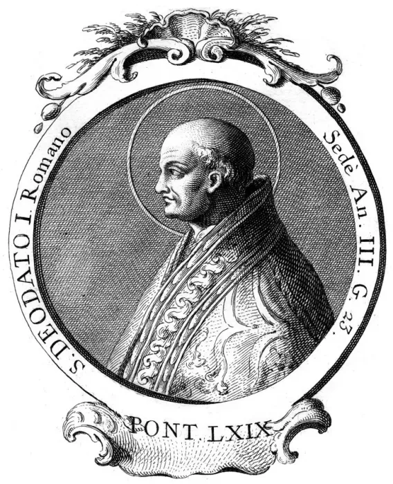 Framed Print : Adeodatus I, Pope of the Catholic Church Framed Print : Adeodatus I, Pope of the Catholic Church