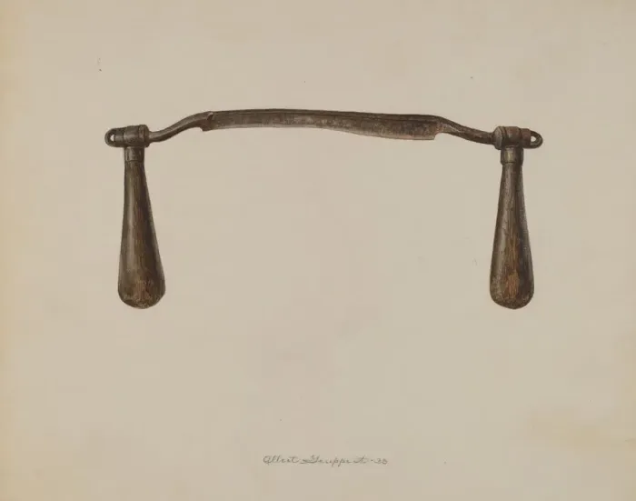 Framed Print : Adjustable Drawshave, 1938. Creator: Albert Geuppert Framed Print : Adjustable Drawshave, 1938. Creator: Albert Geuppert