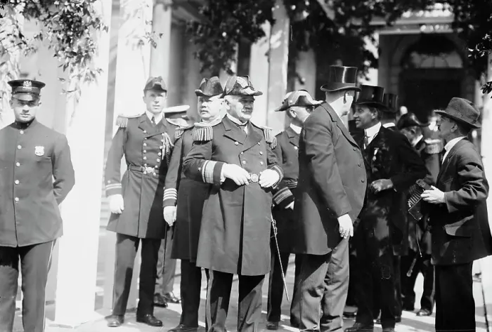 Framed Print : Adm. Osterhaus at City Hall, 1912. Creator: Bain News Service Framed Print : Adm. Osterhaus at City Hall, 1912. Creator: Bain News Service