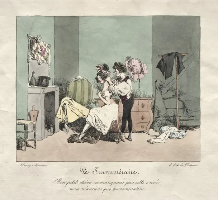 Framed Print : Administrative Customs: Supernumerary. Creator: Henry Bonaventure Monnier (French, 1805-1877) Framed Print : Administrative Customs: Supernumerary. Creator: Henry Bonaventure Monnier (French, 1805-1877)