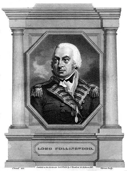 Admiral Cuthbert Collingwood (1750-1810), 1st Baron Collingwood, 1837. Artist: Warren