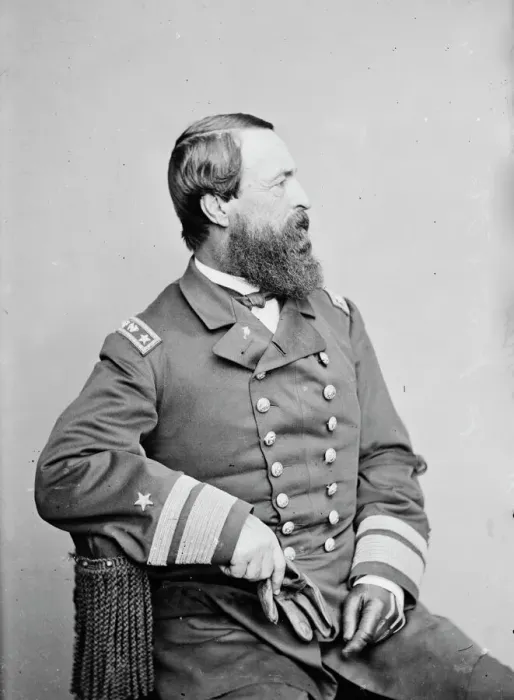 Framed Print : Admiral David Dixon Porter, between 1855 and 1865. Creator: Unknown Framed Print : Admiral David Dixon Porter, between 1855 and 1865. Creator: Unknown