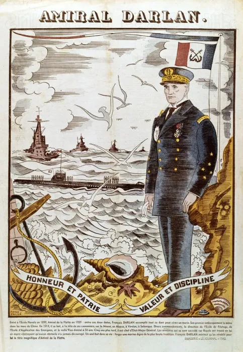 Framed Print : Admiral Francois Darlan, Commander of the French Navy, 1940. Artist: Pierre Falke Framed Print : Admiral Francois Darlan, Commander of the French Navy, 1940. Artist: Pierre Falke