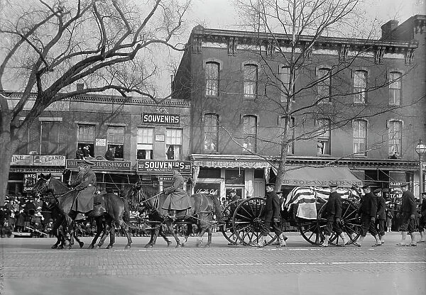Admiral George Dewey, U.S.N. - Procession On Pennsylvania Avenue, 20 Jan 1917. Creator: Harris & Ewing. Admiral George Dewey, U.S.N. - Procession On Pennsylvania Avenue, 20 Jan 1917. Creator: Harris & Ewing