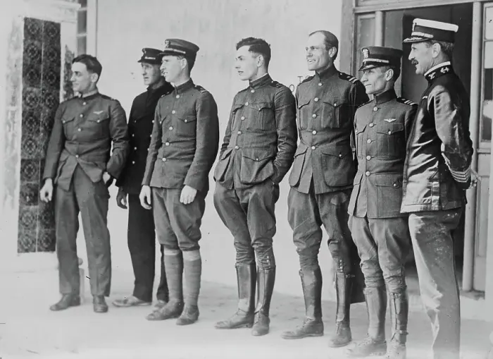 Framed Print : Admiral Jackson & Crew of NC-4, 1919. Creator: Bain News Service Framed Print : Admiral Jackson & Crew of NC-4, 1919. Creator: Bain News Service
