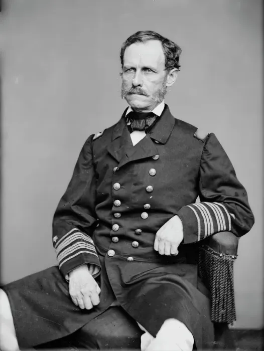 Framed Print : Admiral John Adolphus Bernard Dahlgren, between 1855 and 1865. Creator: Unknown Framed Print : Admiral John Adolphus Bernard Dahlgren, between 1855 and 1865. Creator: Unknown