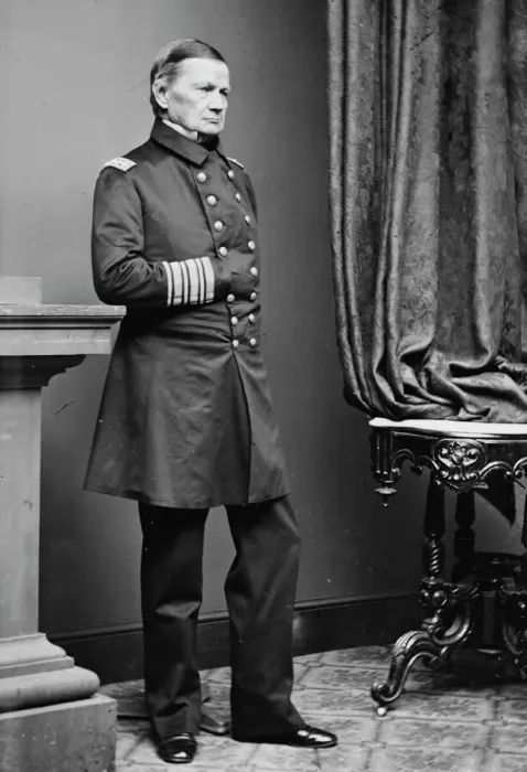 Framed Print : Admiral Jsoeph Smith, US Navy, between 1855 and 1865. Creator: Unknown Framed Print : Admiral Jsoeph Smith, US Navy, between 1855 and 1865. Creator: Unknown