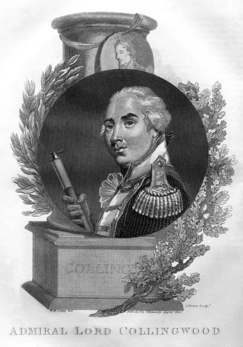 Framed Print : Admiral Lord Cuthbert Collingwood (1748-1810), 1816. Artist: I Brown Framed Print : Admiral Lord Cuthbert Collingwood (1748-1810), 1816. Artist: I Brown