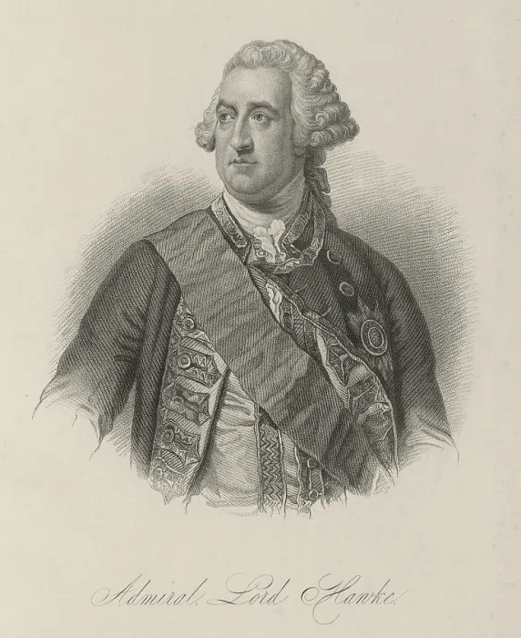 Framed Print : Admiral Lord Hawke, c1759, (1834-1837). Creator: Samuel Freeman Framed Print : Admiral Lord Hawke, c1759, (1834-1837). Creator: Samuel Freeman