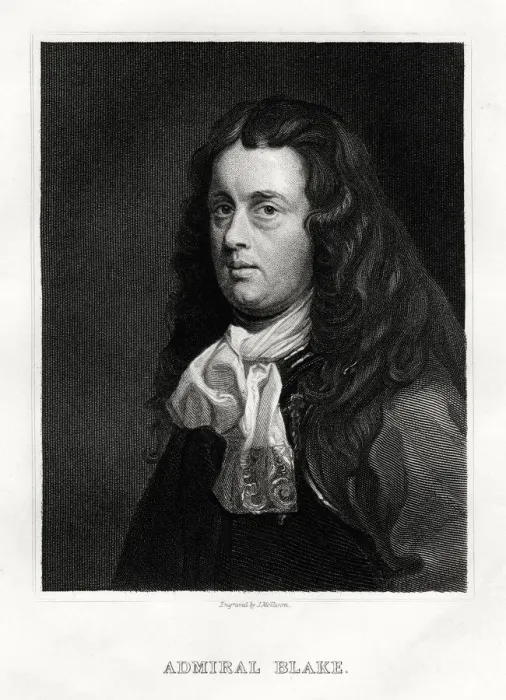 Framed Print : Admiral Robert Blake, 1860. Artist: James Mollison
