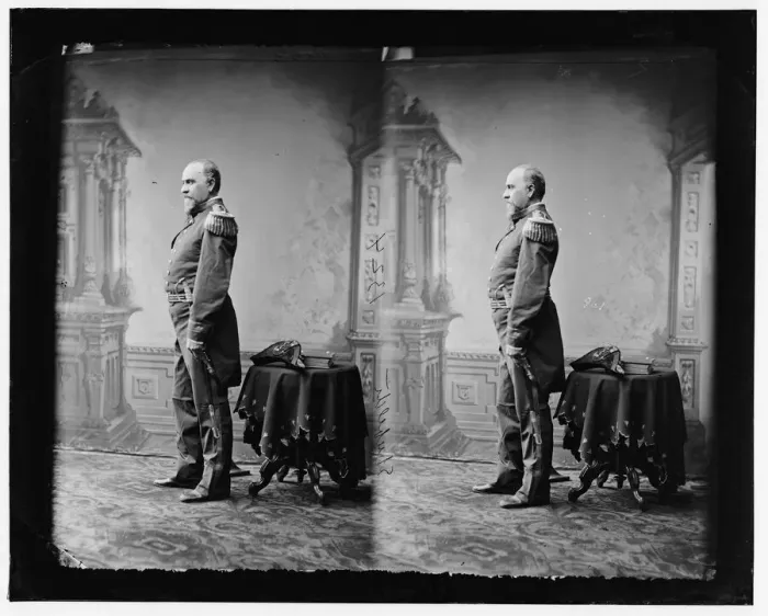 Framed Print : Admiral Robert Wilson Shufeldt, 1865-1880. Creator: Unknown Framed Print : Admiral Robert Wilson Shufeldt, 1865-1880. Creator: Unknown