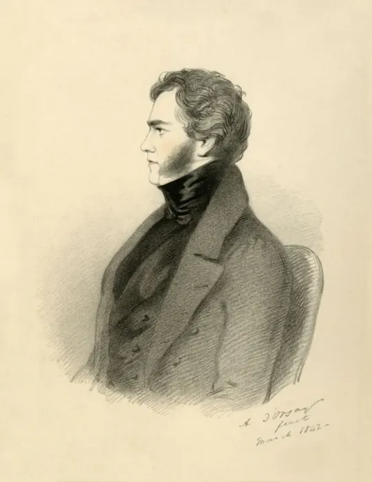 Framed Print : Admiral Rous, 1842. Creator: Richard James Lane Framed Print : Admiral Rous, 1842. Creator: Richard James Lane