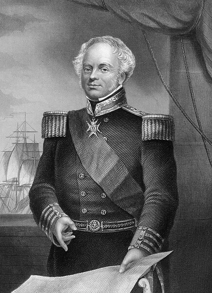 Admiral Thomas Dundas (d1841), British naval officer of the Napoleonic Wars, 1857. Artist: DJ Pound