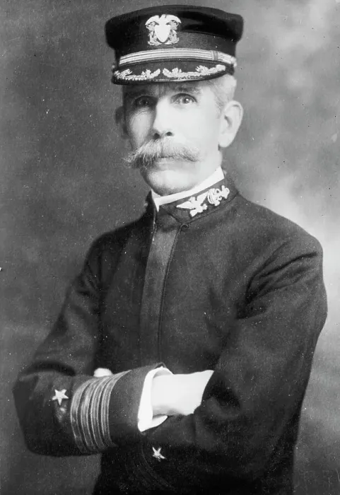 Framed Print : Admiral Wainwright, portrait bust, in uniform, 1911. Creator: Bain News Service Framed Print : Admiral Wainwright, portrait bust, in uniform, 1911. Creator: Bain News Service