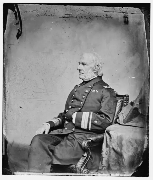 Framed Print : Admiral William Branford Shubrick, US Navy, between 1860 and 1875. Creator: Unknown