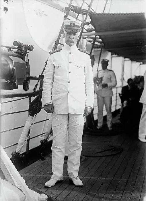 Framed Print : Admiral William S. Benson Aboard The Mayflower, June 24, 1917. Creator: Harris & Ewing. Admiral William S. Benson Aboard The Mayflower, June 24, 1917. Creator: Harris & Ewing Framed Print : Admiral William S. Benson Aboard The Mayflower, June 24, 1917. Creator: Harris & Ewing. Admiral William S. Benson Aboard The Mayflower, June 24, 1917. Creator: Harris & Ewing
