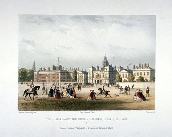 Admiralty and Horse Guards, Whitehall, Westminster, London, 1854