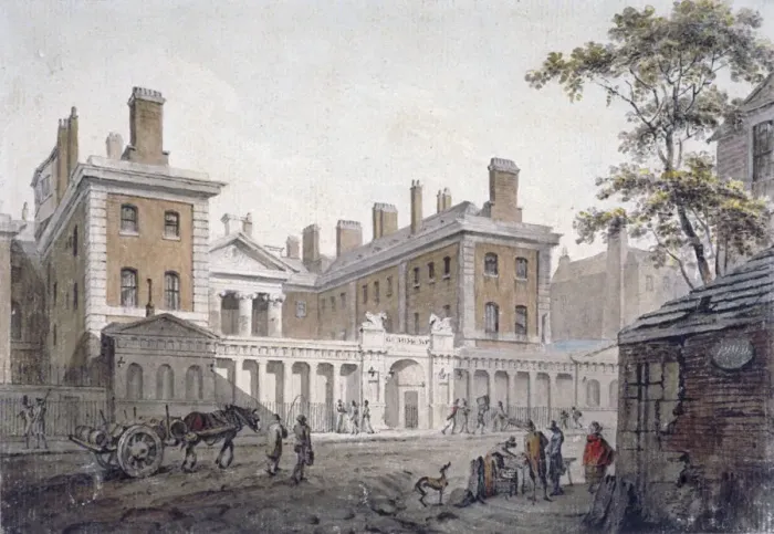 Framed Print : The Admiralty, Whitehall, London, 1796. Artist: James Miller Framed Print : The Admiralty, Whitehall, London, 1796. Artist: James Miller
