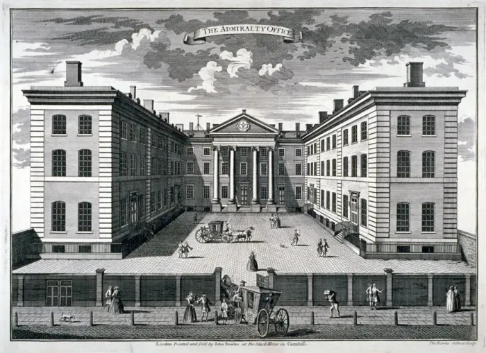 Framed Print : The Admiralty, Whitehall, Westminster, London, 1731. Artist: Thomas Bowles Framed Print : The Admiralty, Whitehall, Westminster, London, 1731. Artist: Thomas Bowles