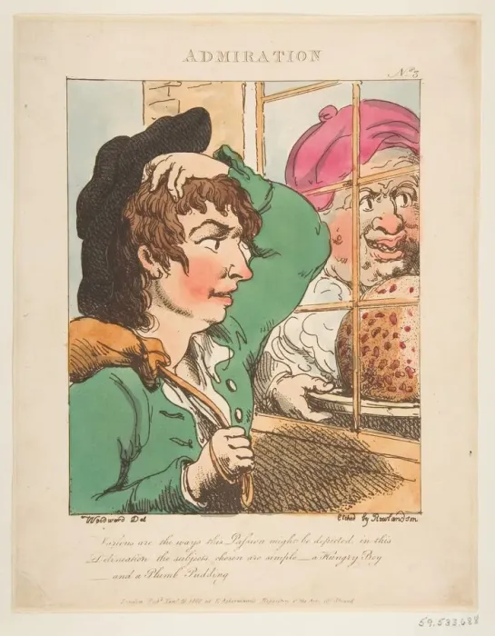 Framed Print : Admiration (Le Brun Travested, or Caricatures of the Passions), January 20, 1800 Framed Print : Admiration (Le Brun Travested, or Caricatures of the Passions), January 20, 1800