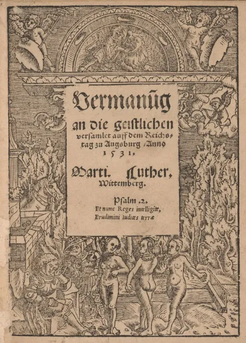 Framed Print : Admonition to All the Clergy Assembled at Augsburg by Martin Luther, 1530 Framed Print : Admonition to All the Clergy Assembled at Augsburg by Martin Luther, 1530