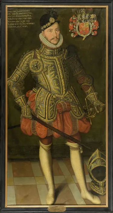 Framed Print : Adolf, 1526-1586, Duke of Holstein-Gottorp, 1586. Creator: Anon Framed Print : Adolf, 1526-1586, Duke of Holstein-Gottorp, 1586. Creator: Anon