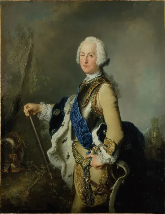 Framed Print : Adolf Fredrik, 1710-1771, King of Sweden, Duke of Holstein-Gottorp, 1743. Creator: Antoine Pesne Framed Print : Adolf Fredrik, 1710-1771, King of Sweden, Duke of Holstein-Gottorp, 1743. Creator: Antoine Pesne