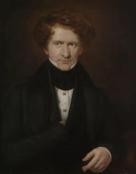 Framed Print : Adolf Fredrik Lindblad, 1801-1878, 1835. Creator: Carl Peter Mazer Framed Print : Adolf Fredrik Lindblad, 1801-1878, 1835. Creator: Carl Peter Mazer
